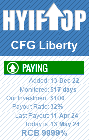 CFG Liberty details image on Hyip Top